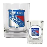 New York Rangers NY Rock Glass & Shot Glass Set