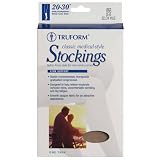 Truform 20-30 Below Knee Open-Toe, Beige, 2XL