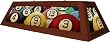 Pool Table Light Box Style Rack Em Mahogany Stain