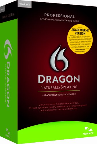 Dragon NaturallySpeaking 11 Professional, German Edition, Education License (PC)