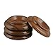 Sound harbor PA-9 ABS Plastic Material,Upright Piano Caster Cups, Piano Caster Pads,Piano non-slip mat,Vertical piano Caster Cups,Furniture Caster Cups Set of 4 (Rosewood Color )