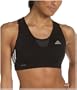 adidas Women's W RESPONSE Crop Top, Black/White, Small