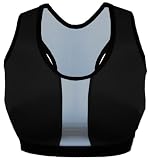 Lynx No-Bounce Sports Bra Black/White Trim - Size 3 Dart