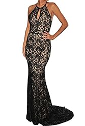 Spring Summer Winter Polyester Lace Checkered Print Sleeveless Evening Dress 