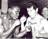 JOEY GIARDELLO AUTOGRAPHED BOXING WEIGHIN PHOTO WITH DICK TIGER (BOXING)
