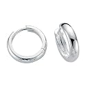 Silver Polished Hoop Earrings