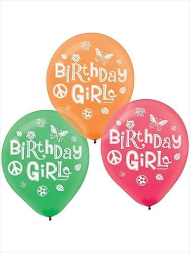 amscan Hippie Chick Latex Balloons