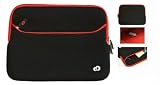 17 Red Laptop Sleeve Case for your Dell Studio 17-1747 Notebook + An Ekatomi Hook.
