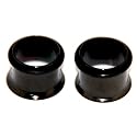 Surgical Steel Single Flare Flesh Tunnels Plugs Earlets - Size 7/16" inch or 11mm, 1 Pair