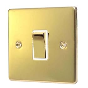 POLISHED BRASS INTERMEDIATE 6AMP LIGHT SWITCH C313PBW