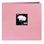 Pioneer 12 Inch by 12 Inch Postbound Fabric Frame Cover Memory Book, Dreamy Pink