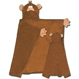 Stephen Joseph Boys 2-7 Hooded Blanket, Monkey, One Size