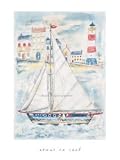 About to Sail by Jane Claire. LAMINATED. 13.55 inches width by 19.06 inches height. Highest Quality Art Poster Print