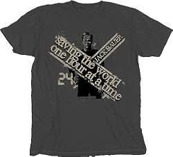24 Twenty-Four Jack Bauer One Hour at a Time Gray T-shirt Tee