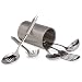 Pinzon 6 piece 18/8 Stainless-Steel Tool Set with Canister Holder [Amazon Frustration-Free Packaging]