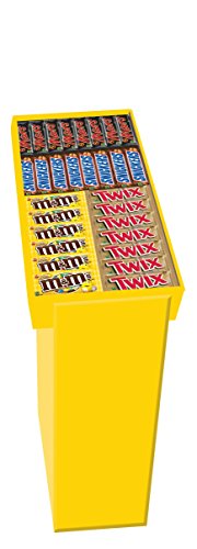 Mars Mixed Singles Prepack of Mars bars, Snicker bars, Twix bars and M&M's Peanut Candies, 96-Count
