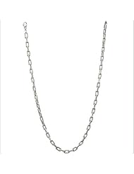 Sterling Silver Silver Bracelet Bracelet 25" Ss Textured Alt. Rect. Link Necklac