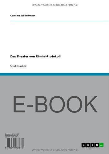 Das Theater von Rimini-Protokoll (German Edition)