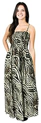 Zebra Print Backless Shirred Party Dress 