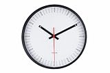 Karlsson Hour Minute Matt Steel Case Wall Clock, Black