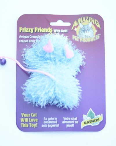 Amazing Cat Products Catnip Toy with Bell, Blue, 1-pack