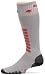 The Silver Ski Light is the finest ultra light weight ski sock.  Designed for maximum 'foot to Boot' feel, this sock has the features to give you more performance with less bulk.  Perfectly contoured, ultimate skin-like fit and feel.