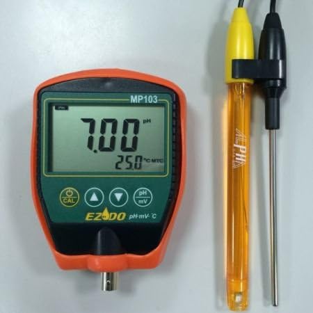 Portable Lab pH Acidity Meter mV Tester w/ temp Acidometer