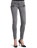 Frankie B. Womens Black Legging With Zippers
