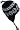 BLACK / GREY - WHITE OVAL