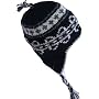 Wool Chullo Fleece Lined Ski Hat Toque with Ear Flaps Winter Knit Beanie Mountaineering Skull Cap Sherpa