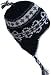 Wool Chullo Fleece Lined Ski Hat Toque with Ear Flaps Winter Knit Beanie Mountaineering Skull Cap Sherpa