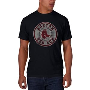 MLB Boston Red Sox Men's Scrum Basic Tee with Team Logo, X-Large, Fall Navy