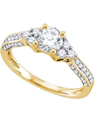 1.15CT-DAI 0.75CT-CRD BRIDAL RING