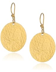 GURHAN "Lush" High Karat Gold Dangling Disk Earrings