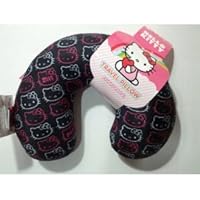 Hello Kitty BLACK Neck Rest Pillow Travel Cushion