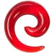 Acrylic Spiral Stretcher Red 00g - Sold as Pair