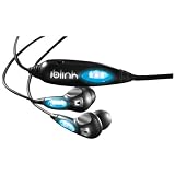IBLINK BLB2 Earbuds with LED Lights (Black with Blue LED Lights)