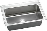 Elkay DLRS3322101 Gourmet Lustertone Sink, Stainless Steel