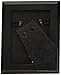 Malden 4x5 Picture Frame - Wide Real Wood Molding, Real Glass - Black