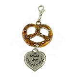 Alpenflüstern Anhänger Breze mit Oktoberfest-Gruß – alpiner Trachtenschmuck, Anhänger & Charms für Halskette, Charivari und Bettelarmband