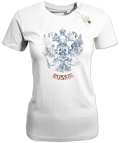 RUSSIA VINTAGE – RUSSLAND – Weiss – WOMEN T-SHIRT by Jayess Gr. XS