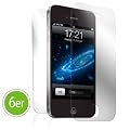 vau Screengards - Display Schutz-Folien f�r Apple iPhone 4S / 4 ( 6er-Set Variation: 2 x Front matt + 2 x Front ultra-clear + 2 x R�ckseite )