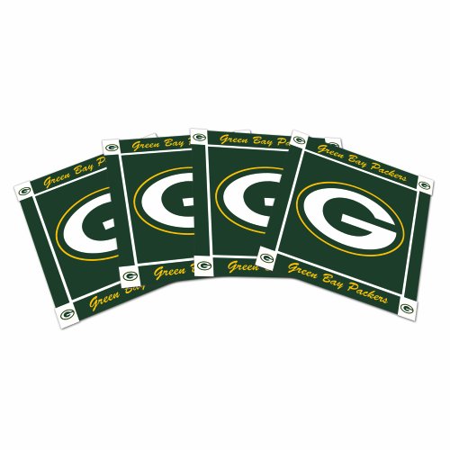 NHL Green Bay Packers 4 Pack Ceramic Coasters