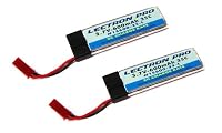 2-Pack of 3.7 volt - 600mAh 35C Lipos for the Blade 120 SR Helicopter from Common Sense RC