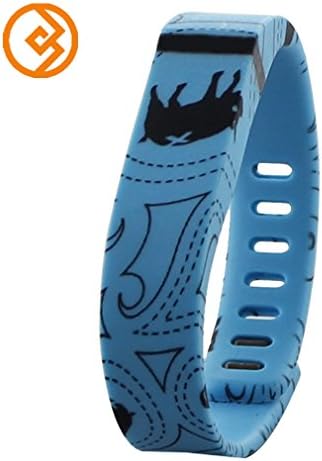 Bandcase New Style Pigs Set Size Large L or Size Small S Multicolor Pigs Combinational Replacement Vivid Color Wristband with Metal Clasp for Fitbit Flex Activity & Sleep Tracker (No Tracker) (Blue, Large)