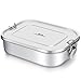 Stainless Steel Lunch Box, G.a HOMEFAVOR Metal Bento Box 1400ml Food Container with Lock Clips for Kids, School, Office, Work, Camping