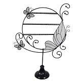 Earring Display Stand- Butterfly - Black Metal Wire - 13 x 16