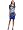 Jones New York Women's Print Drape Neck Dress, Marine Multi, 4