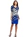 Jones New York Women's Print Drape Neck Dress Jones New York Women's Print Drape Neck Dress