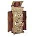 Jewelry : Antique white wash finish wood jewelry armoire cabinet chest By Coaster